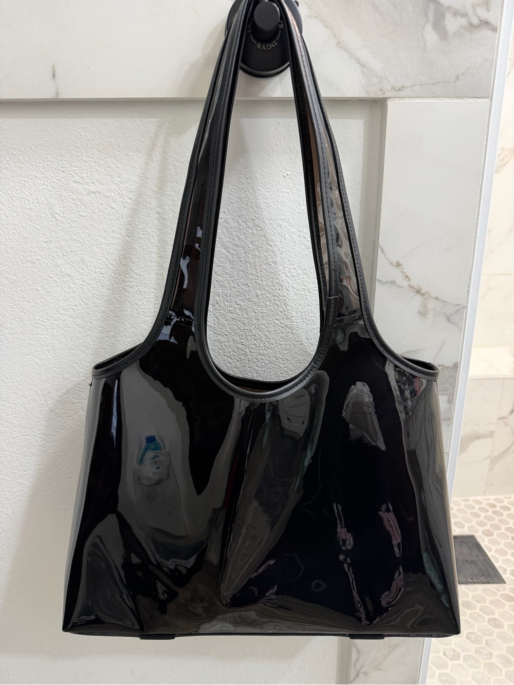 Shade & Shore Black Jelly Tote Bag